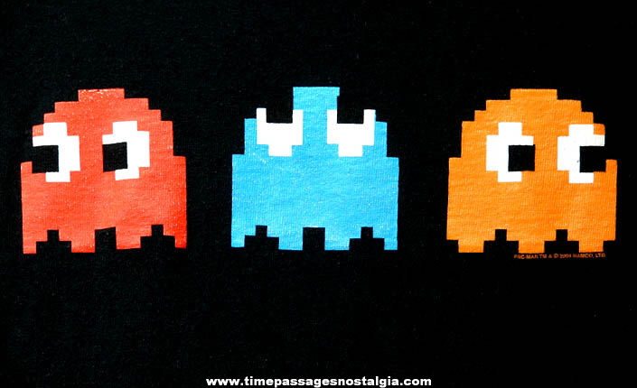 2004 Pac Man Arcade Video Game Advertising T-Shirt