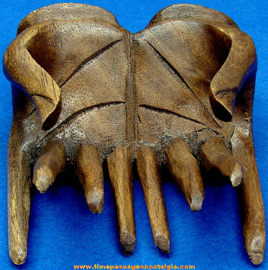 Old Set of Carved Wooden Hands