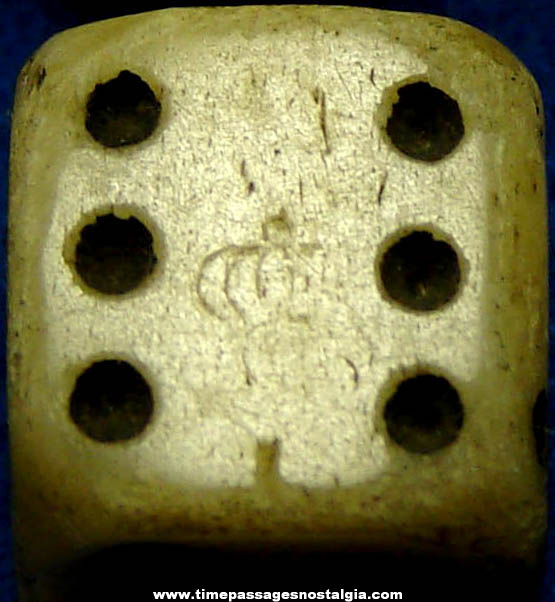 (4) 18th Century Miniature Bone Dice (One has tax marks)