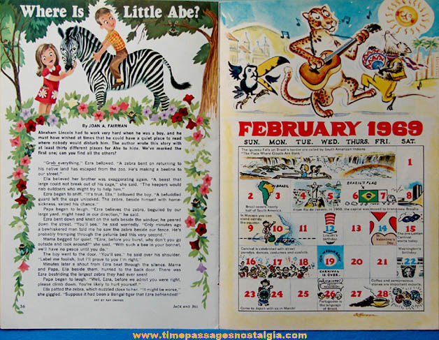 February 1969 Jack & Jill Magazine With The Banana Splits