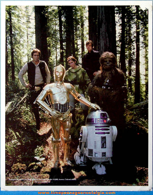 Old Lucasfilm Fan Club Star Wars Character Picture