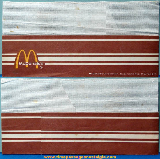 Old McDonald’s Fast Food Restaurant Advertising Employee Uniform Hat