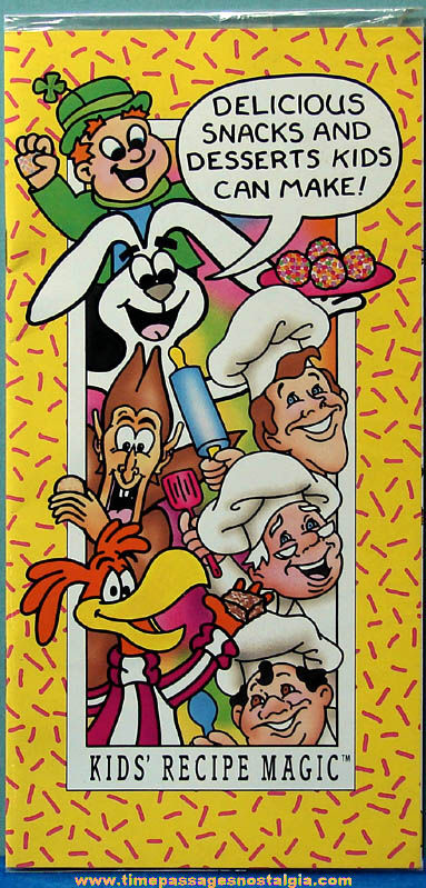 Old Unopened General Mills Cereal Advertising Character Premium Recipe Book