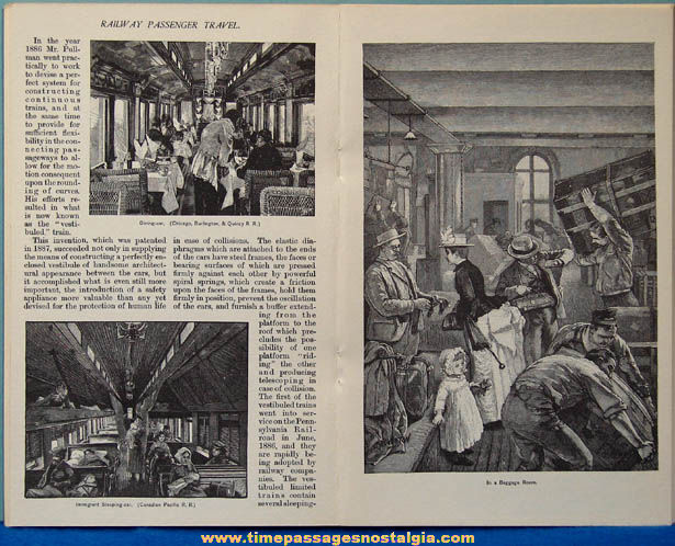 1962 Railway Passenger Travel 1825 - 1880 Book