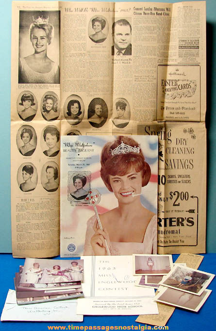 (15) 1960s Miss America Beauty Pageant Related Items