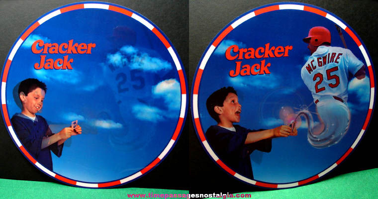 Large Cracker Jack Advertising Mark McGwire Baseball Flicker Store Display