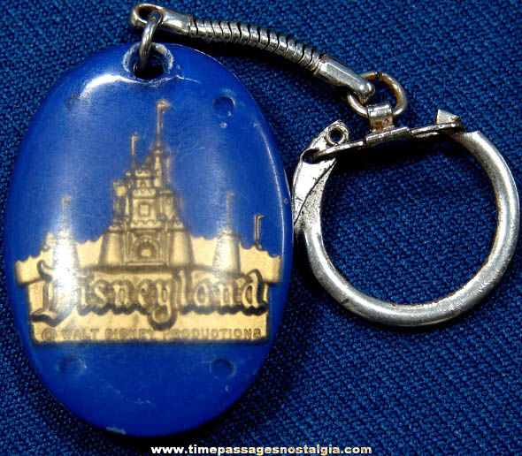 Old Walt Disney Disneyland Advertising Souvenir Key Chain