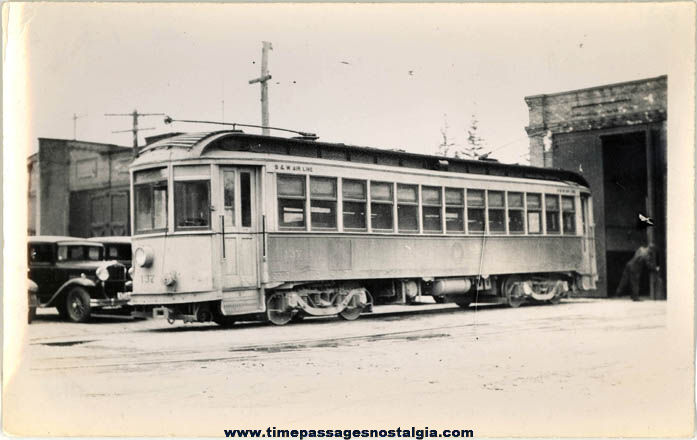 Old Boston & Worcester Massachusetts Electric Street Car #137 Photograph