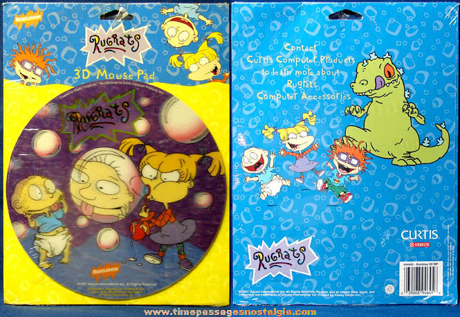 Unopened 1997 Nickelodeon Rug Rats Character 3-D Flicker Mouse Pad