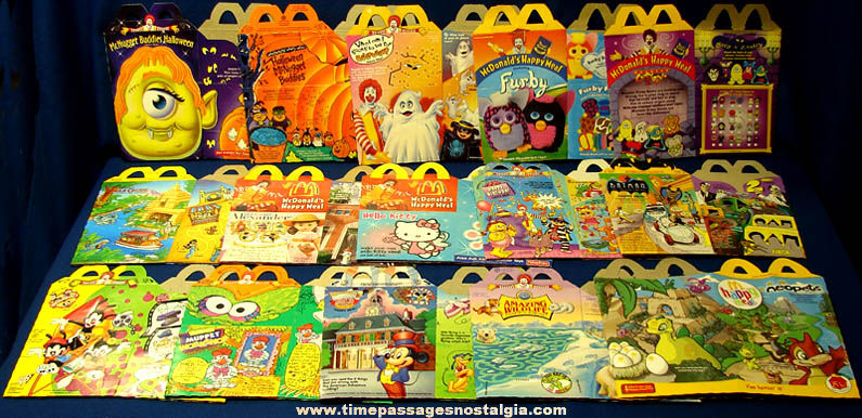 (15) Different 1993 - 2004 Unused McDonald’s Restaurant Advertising Happy Meal Boxes