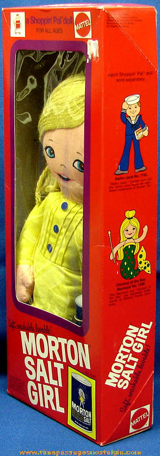 Boxed ©1974 Morton Salt Girl Advertising Character Shoppin’ Pal Doll