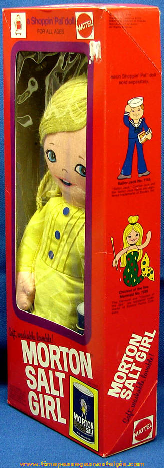 Boxed 1974 Morton Salt Girl Advertising Character Shoppin’ Pal Doll