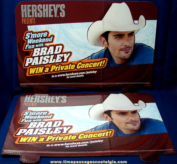 (2) ©2008 Brad Paisley & Hershey’s Candy Advertising Store Display Signs