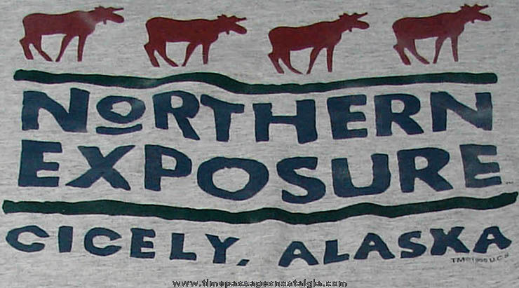 ©1995 Northern Exposure Television Show Advertising T-Shirt