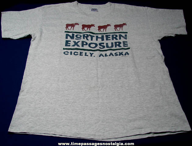 ©1995 Northern Exposure Television Show Advertising T-Shirt