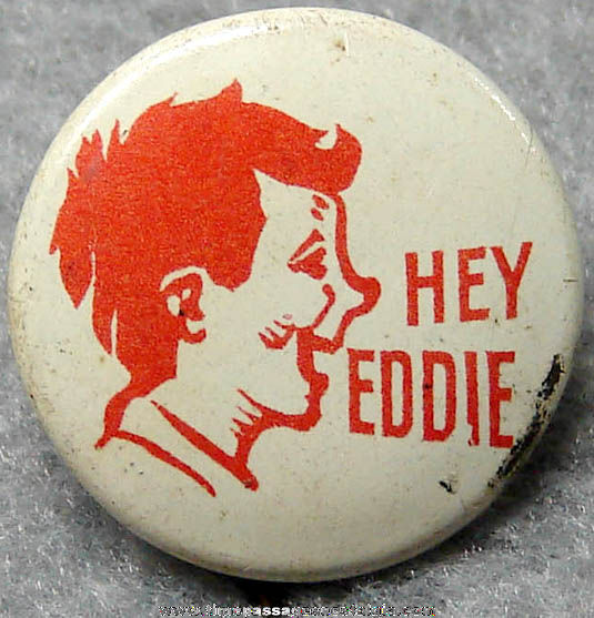 Lowney’s Hey Eddie Candy Bar Advertising Premium Pin Back Button