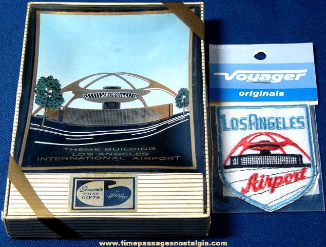 (2) Old Unopened Los Angeles International Airport Advertising Souvenir Items