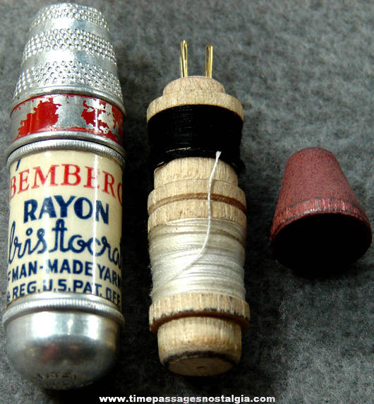 Old Bemberg Rayon Yarn Advertising Premium Sewing Kit