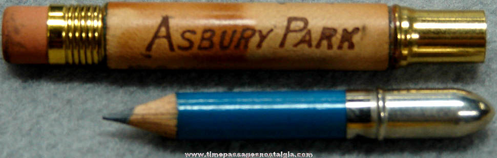 Old Asbury Park New Jersey Advertising Souvenir Bullet Pencil
