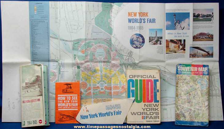 (6) 1964 - 1965 New York World’s Fair Advertising Souvenir Items