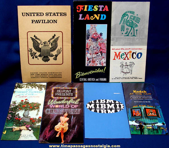 (7) 1964 - 1965 New York World’s Fair Advertising Souvenir Items