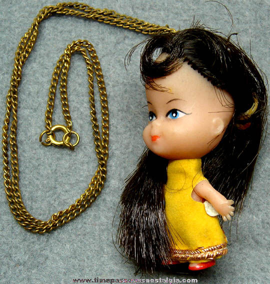 Old Liddle Kiddles Character Doll Necklace