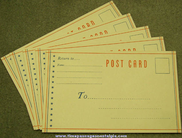 Old Unused United States Serviceman Greeting Card With (5) Unused Post Cards