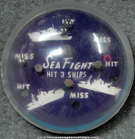 Old United States Navy Ship Sea Fight Dexterity Palm Puzzle