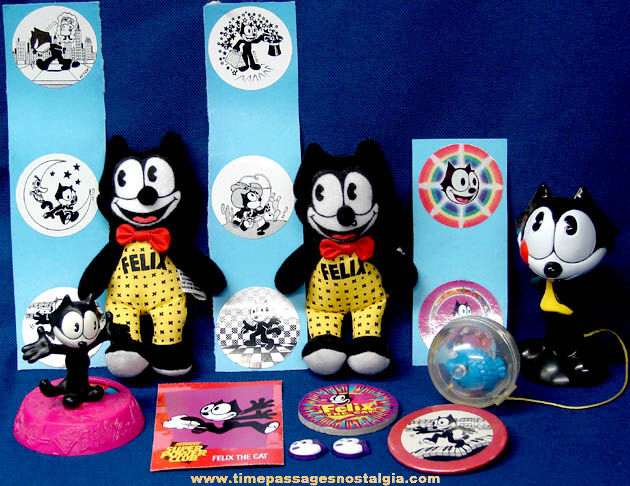 (17) Felix The Cat Character Toy Items