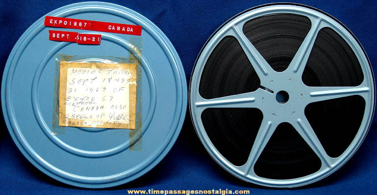 Original 1967 Montreal Expo & Quebec Canada 8mm Color Movie Film