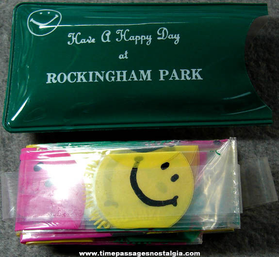 Old Unused Rockingham Park New Hampshire Advertising Premium Smile Face Rain Bonnet