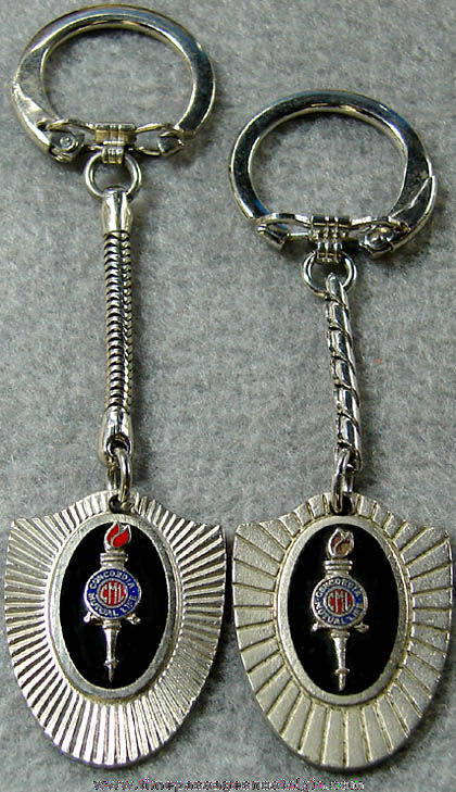 (2) Old Concordia Mutual Life Advertising Key Chains