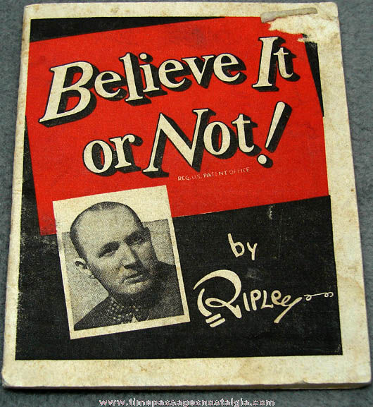 ©1941 Ripley’s Believe it or Not Motor Oil Advertising Premium Booklet