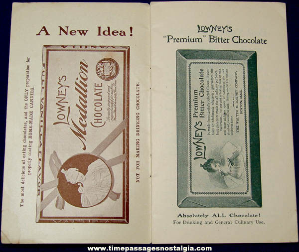 ©1903 Walter M. Lowney Candy Advertising Premium Recipe Booklet