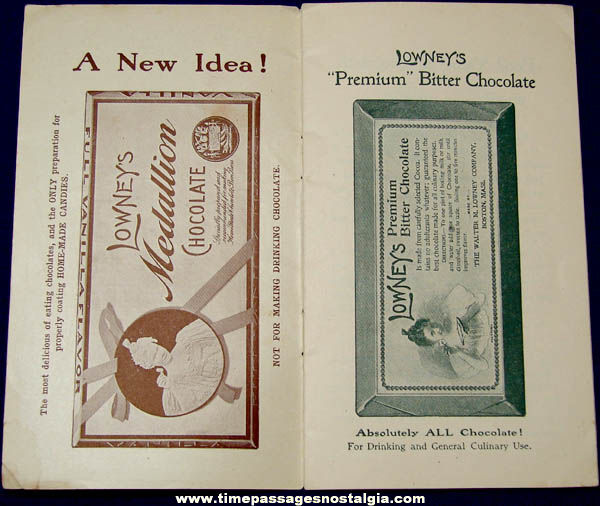 1903 Walter M. Lowney Candy Advertising Premium Recipe Booklet