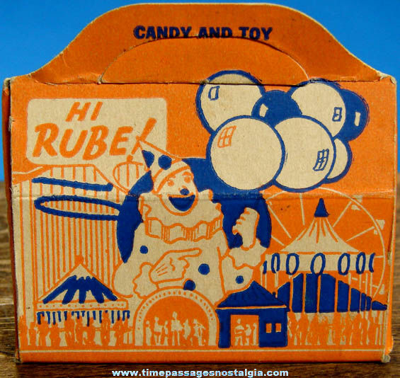 Old Leader Novelty Candy Company Circus Advertising Candy Box