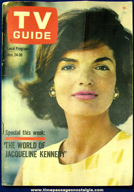 ©1962 Jacqueline Kennedy TV Guide Magazine