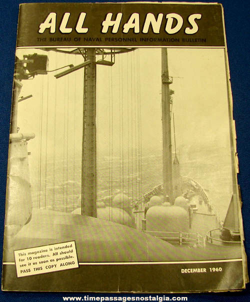 December 1960 All Hands United States Navy Magazine