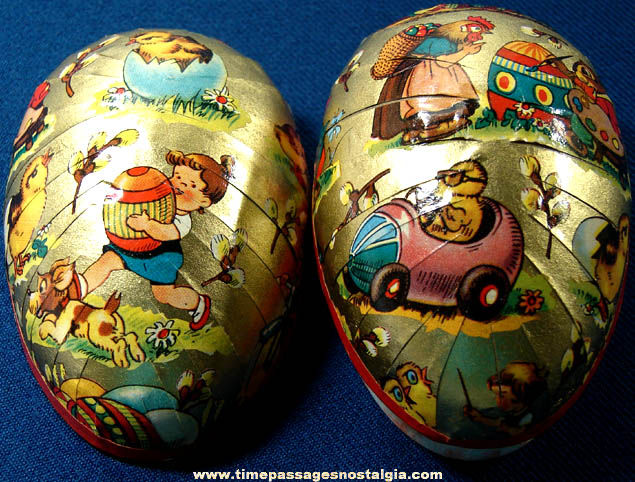 Old West German Paper Easter Egg Candy Container