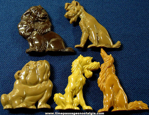 (5) 1955 Walt Disney Lady & The Tramp Advertising Premium Character Figures