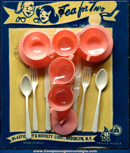 Old Unopened Childrens’ Hard Plastic Toy Tea Set