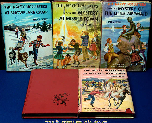 (5) 1954 - 1961 Happy Hollisters Childrens Mystery Books