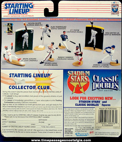 Unopened 1997 Brooks Robinson Kenner Starting Lineup Baseball Figure