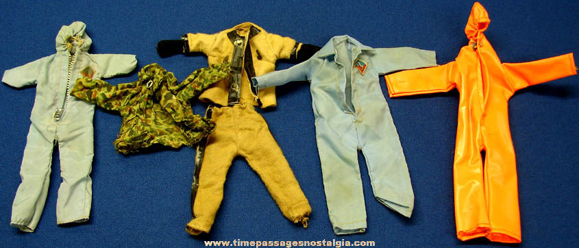 (6) Different Old Action Jackson Figure Clothing Items