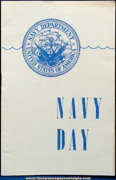 1946 United States Navy Navy Day Souvenir Booklet