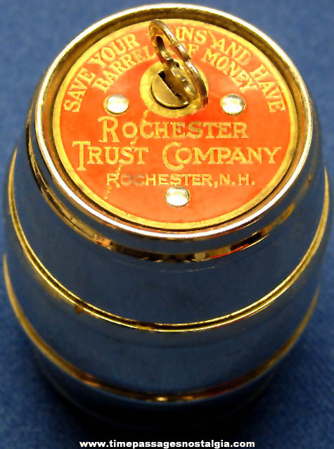 Old Rochester New Hampshire Advertising Premium Savings Bank With Key
