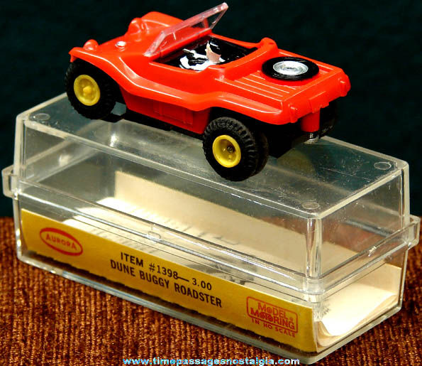Boxed 1960s Red Dune Buggy Roadster Aurora Slot Car