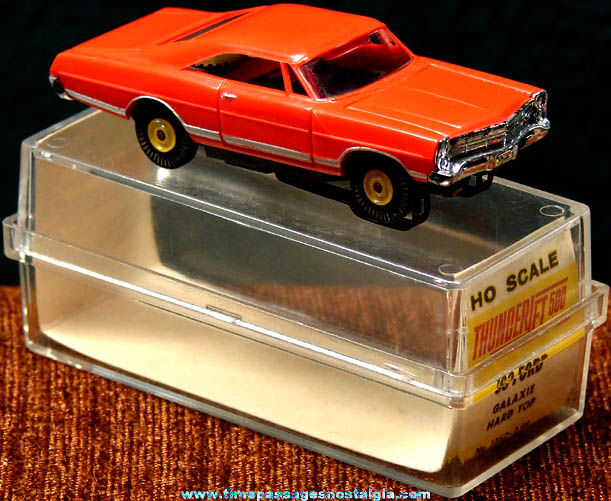 Boxed 1963 Red Ford Galaxie Hard Top Aurora Slot Car