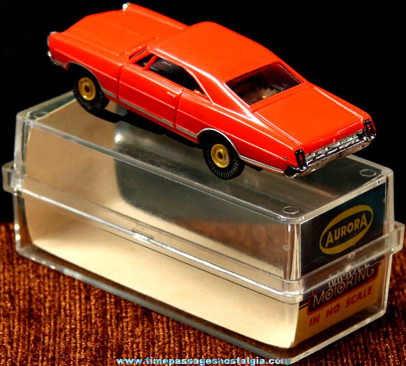 Boxed 1963 Red Ford Galaxie Hard Top Aurora Slot Car