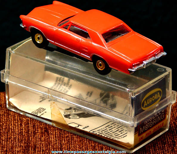 Boxed 1963 Red Buick Riviera Aurora Slot Car